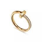 T1 Split Band Pavé Ring