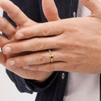 T1 Split Band Pavé Ring
