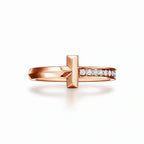 T1 Split Band Pavé Ring