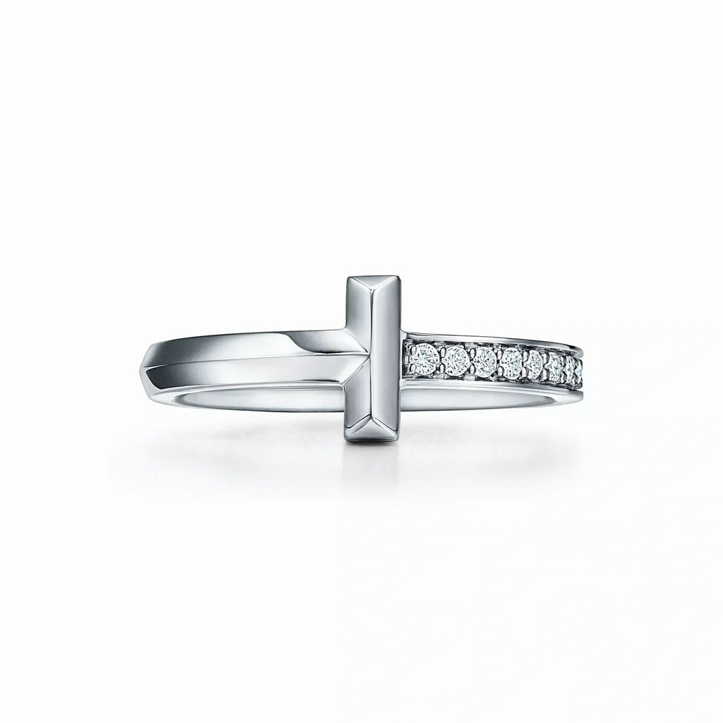 T1 Split Band Pavé Ring