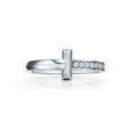 T1 Split Band Pavé Ring