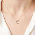 T1 Two-Tone Reversible Disc Necklace