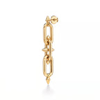 Titan Spear Double Link Drop Earrings