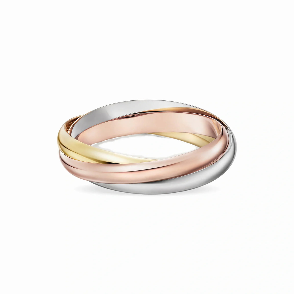 Trinity Harmonie Three-Tone Interlocking Bangle