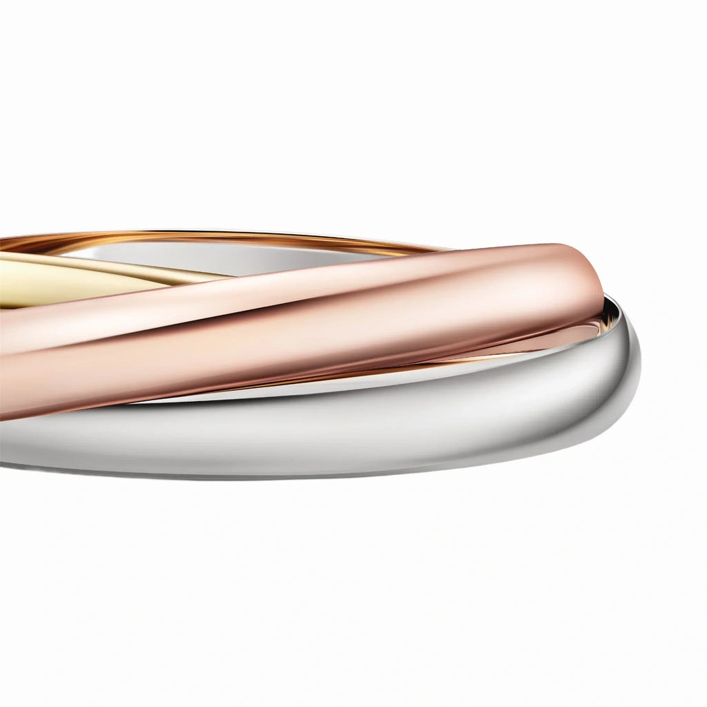 Trinity Harmonie Three-Tone Interlocking Bangle