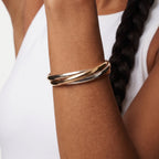 Trinity Harmonie Three-Tone Interlocking Bangle