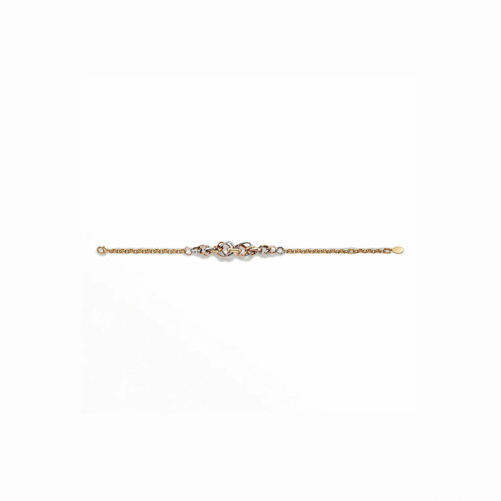 Trinity Liaison Three-Tone Chain Bracelet