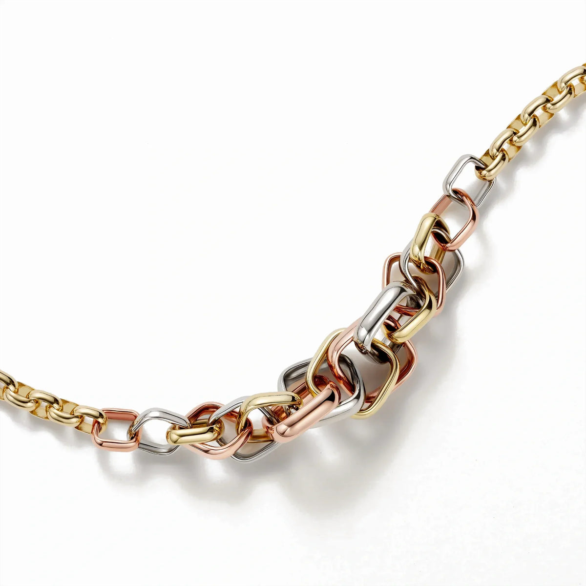 Trinity Liaison Three-Tone Chain Bracelet