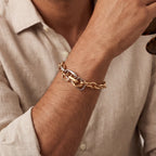 Trinity Liaison Three-Tone Chain Bracelet