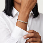 Trinity Lumiere Three-Tone Pavé Bangle