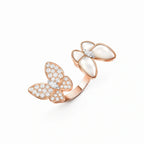Two Butterfly Jardin Bypass Ring