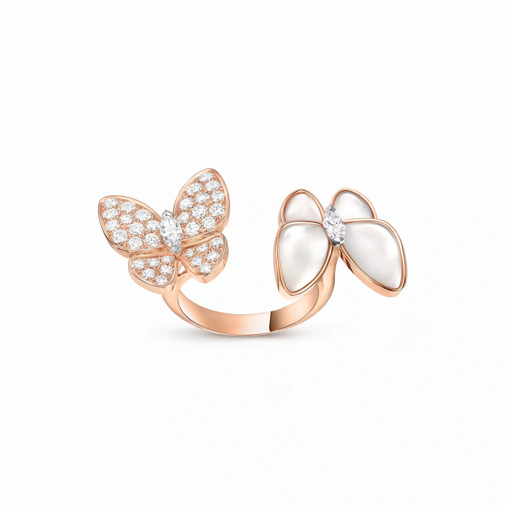 Two Butterfly Jardin Bypass Ring