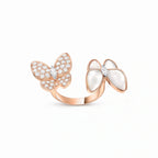 Two Butterfly Jardin Bypass Ring