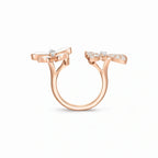 Two Butterfly Jardin Bypass Ring