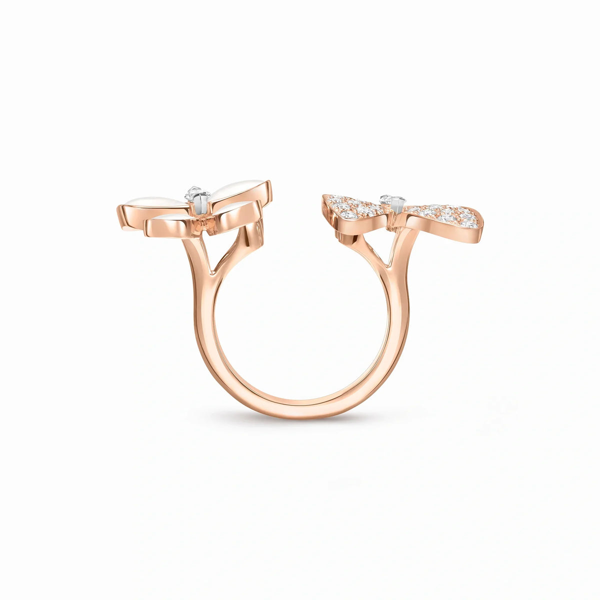 Two Butterfly Jardin Bypass Ring