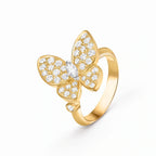 Two Butterfly Lumiere Wrap Ring