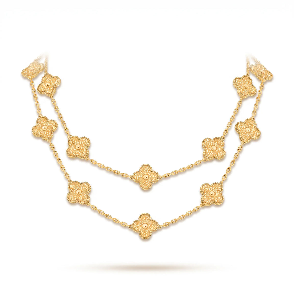 Vintage Alhambra 20 Clover Long Necklace