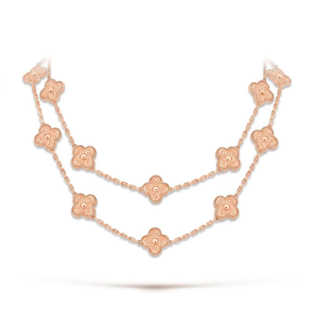 Vintage Alhambra 20 Clover Long Necklace