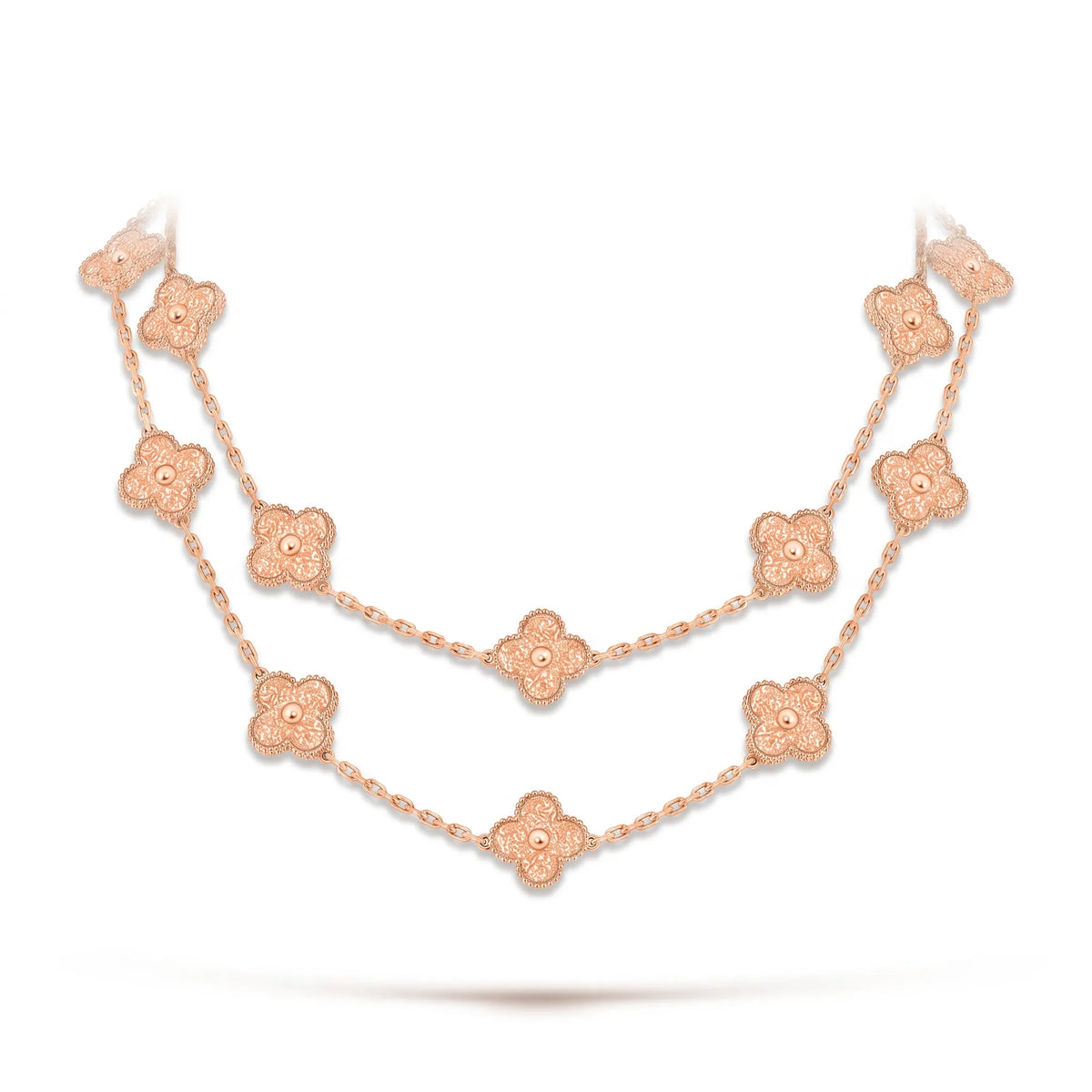 Vintage Alhambra 20 Clover Long Necklace