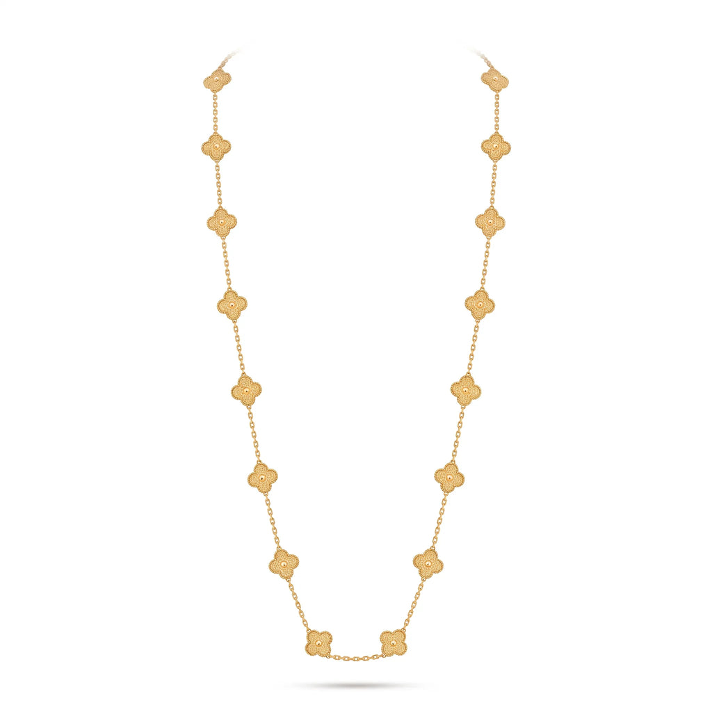 Vintage Alhambra 20 Clover Long Necklace