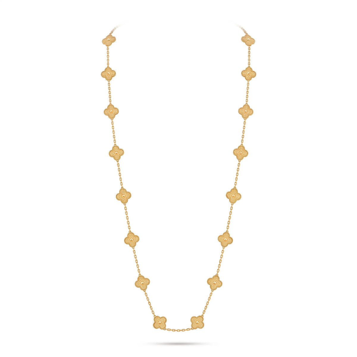Vintage Alhambra 20 Clover Long Necklace