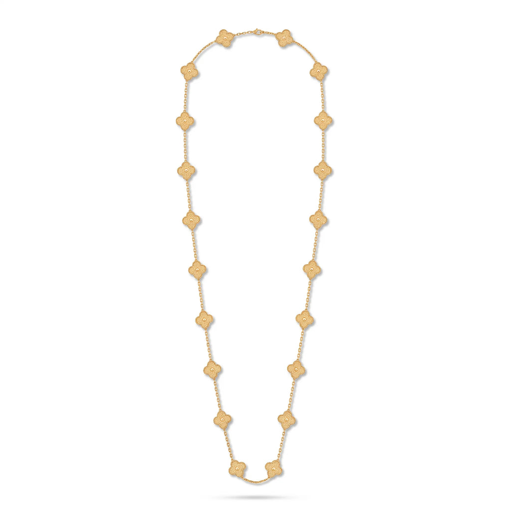 Vintage Alhambra 20 Clover Long Necklace