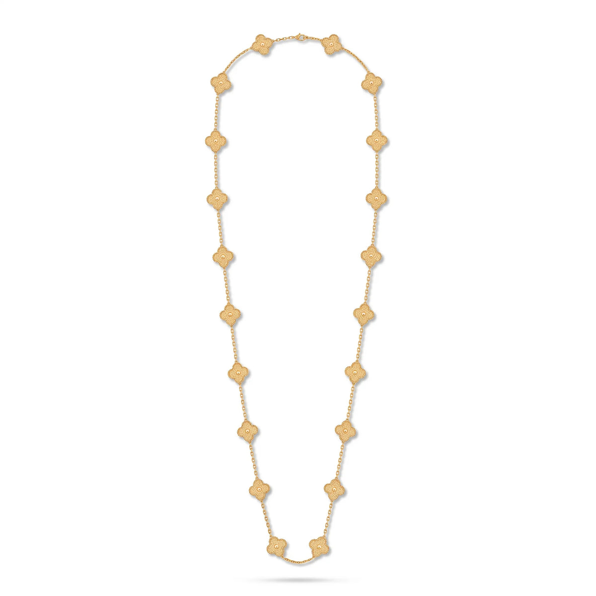 Vintage Alhambra 20 Clover Long Necklace