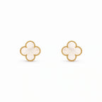 Vintage Alhambra Blue Clover Earrings