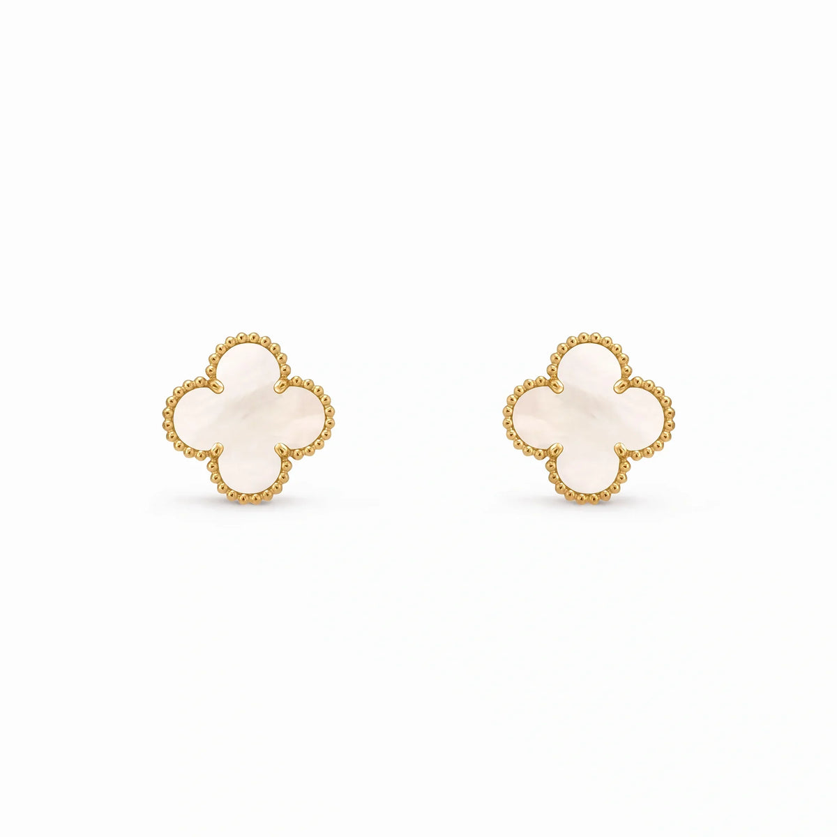 Vintage Alhambra Blue Clover Earrings