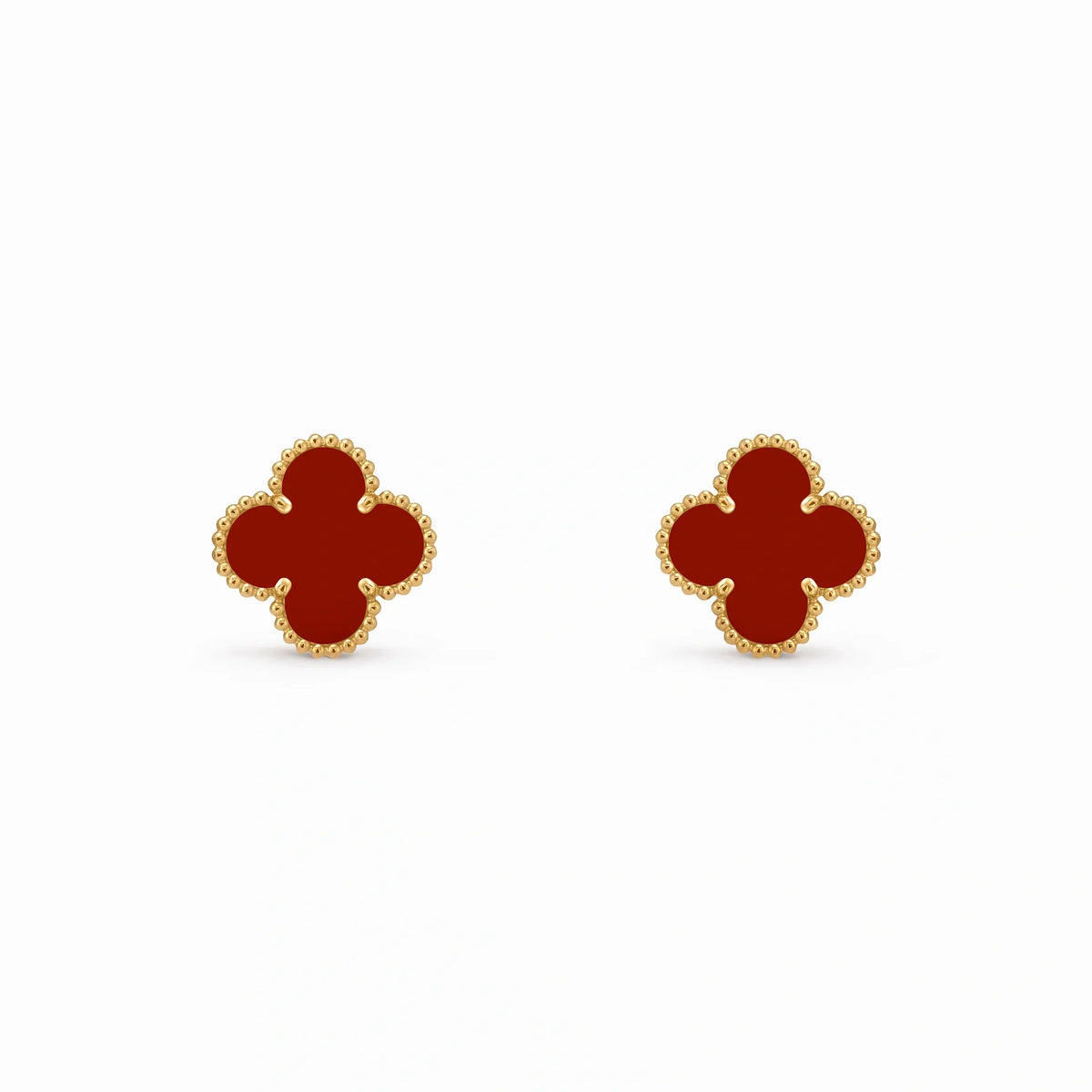 Vintage Alhambra Blue Clover Earrings