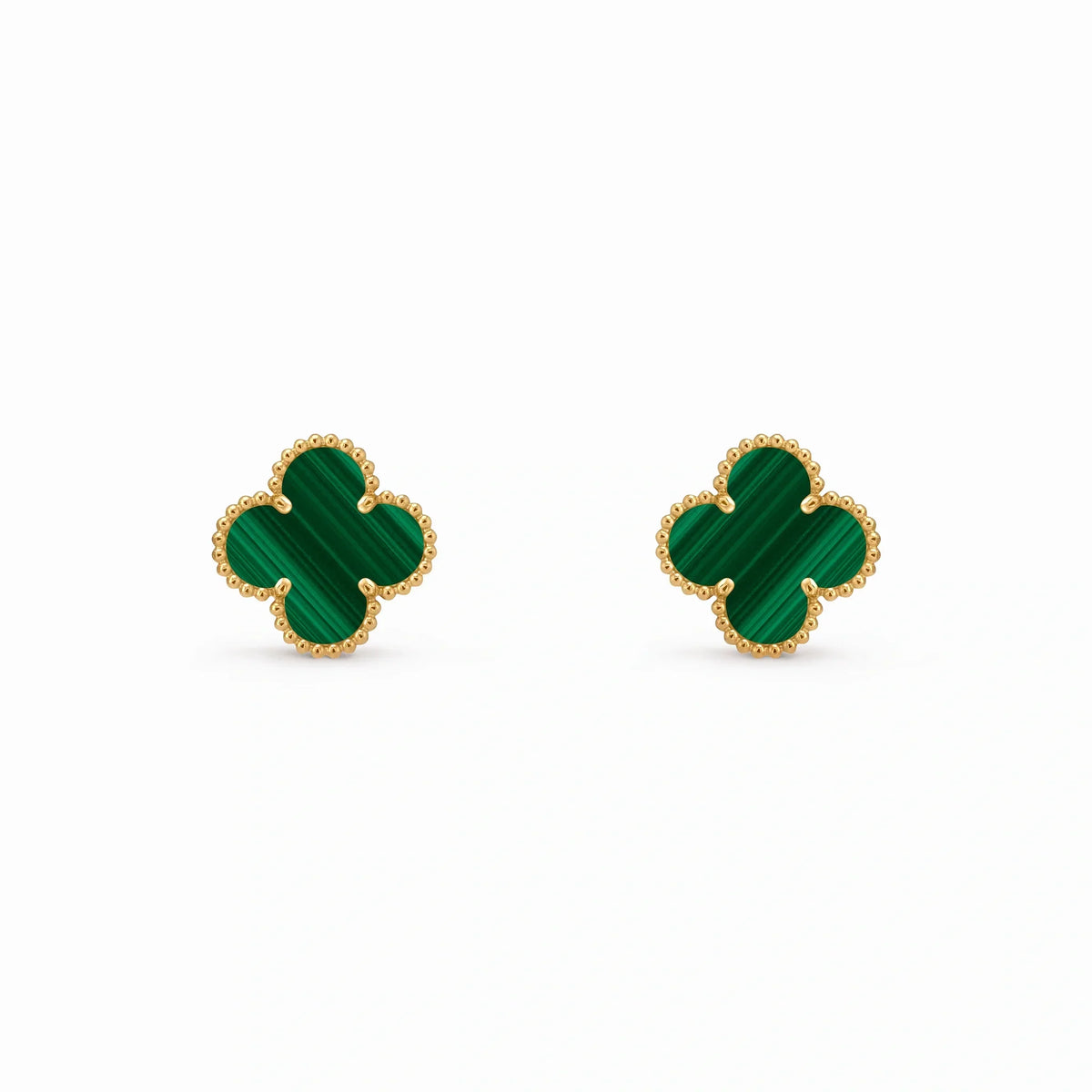 Vintage Alhambra Blue Clover Earrings