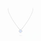Vintage Alhambra Blue Clover Pendant Necklace