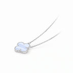 Vintage Alhambra Blue Clover Pendant Necklace