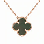 Vintage Alhambra Blue Clover Pendant Necklace