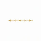 Vintage Alhambra Celeste Clover Chain Bracelet