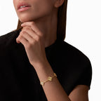 Vintage Alhambra Celeste Clover Chain Bracelet