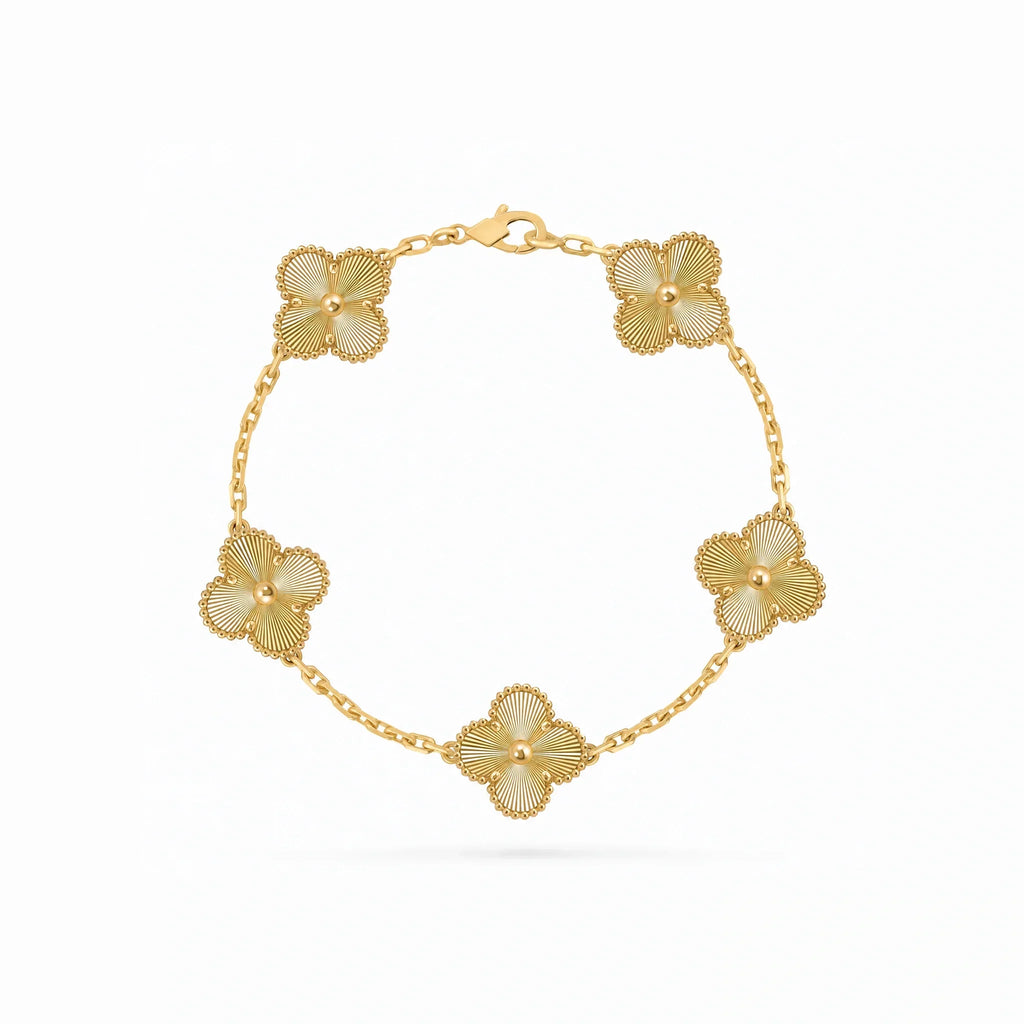 Vintage Alhambra Guilloche Clover Bracelet