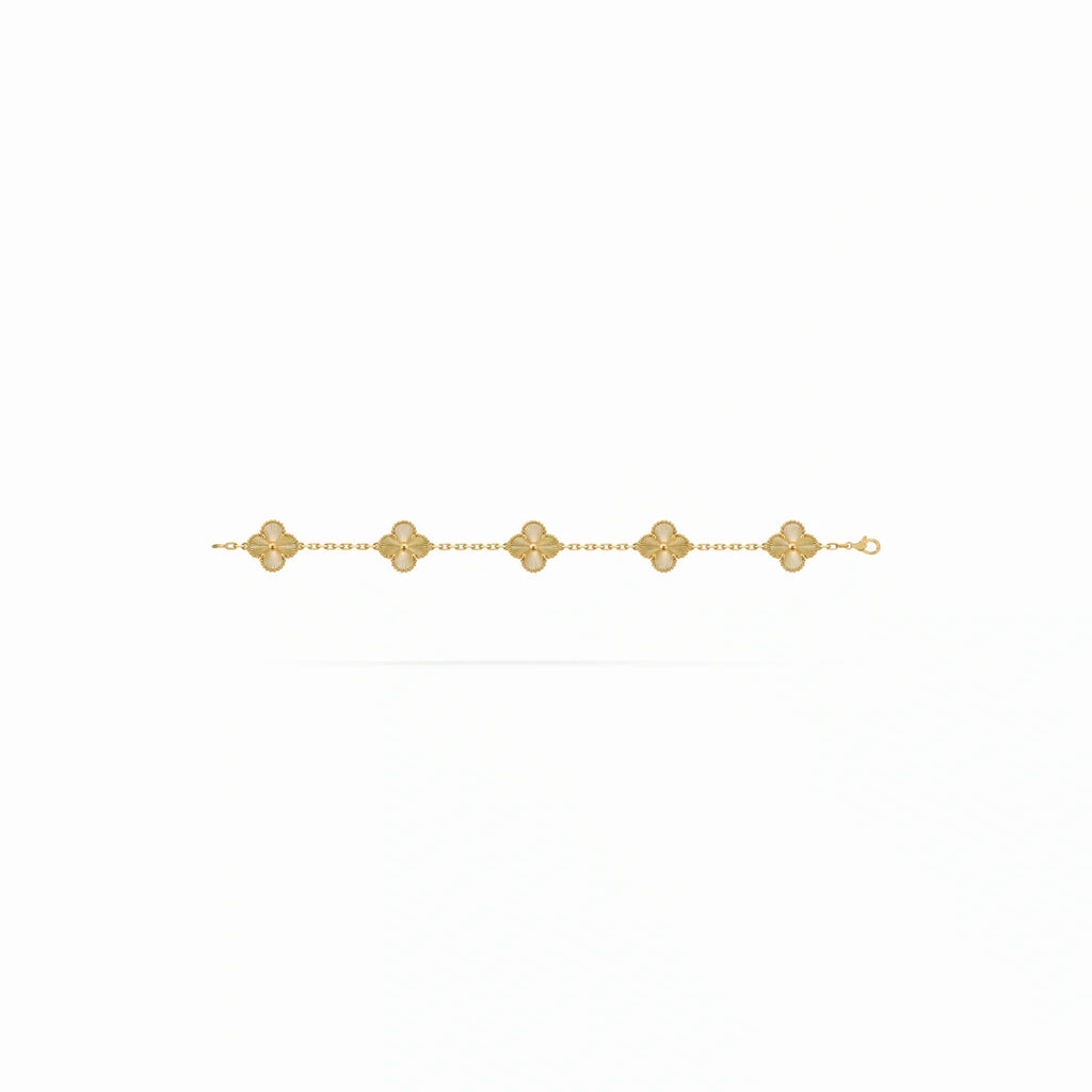 Vintage Alhambra Guilloche Clover Bracelet