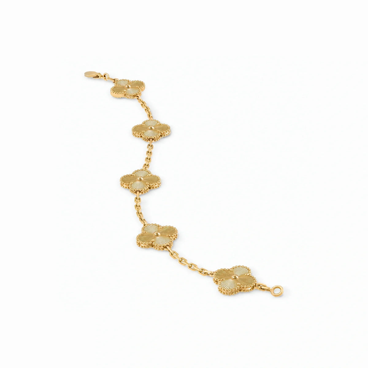 Vintage Alhambra Guilloche Clover Bracelet