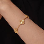 Vintage Alhambra Guilloche Clover Bracelet