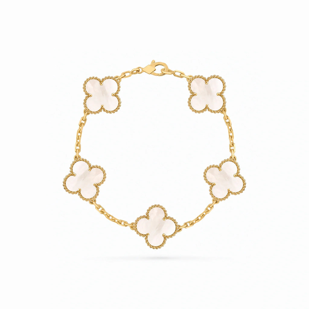 Vintage Alhambra Mother-of-Pearl Clover Bracelet