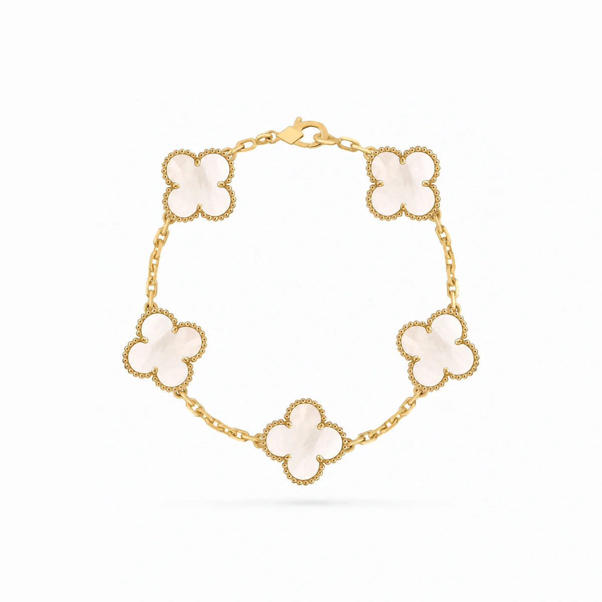 Vintage Alhambra Mother-of-Pearl Clover Bracelet
