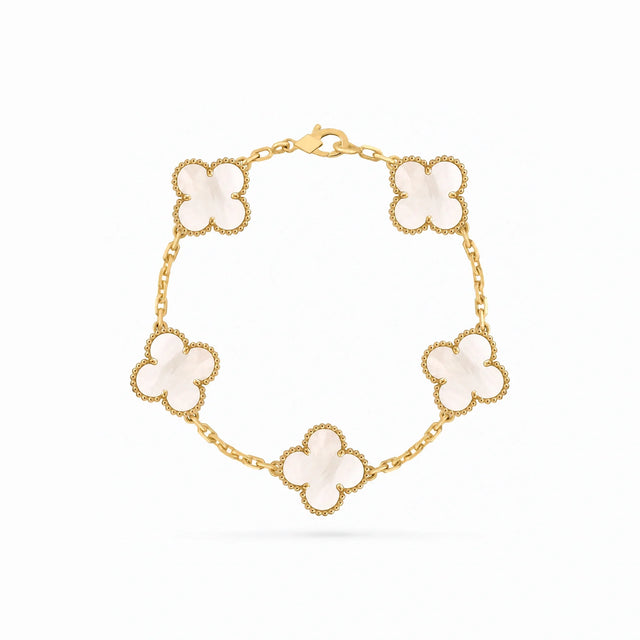 Vintage Alhambra Mother-of-Pearl Clover Bracelet