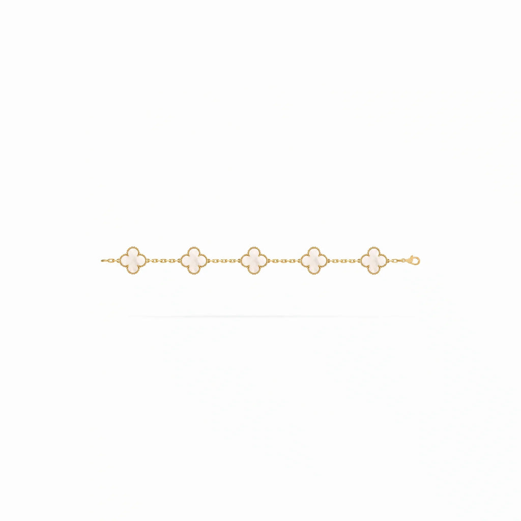 Vintage Alhambra Mother-of-Pearl Clover Bracelet