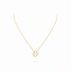 Vintage Alhambra Nacre Clover Pendant Necklace