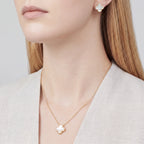 Vintage Alhambra Nacre Clover Pendant Necklace