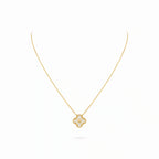 Vintage Alhambra Pavé Clover Pendant Necklace