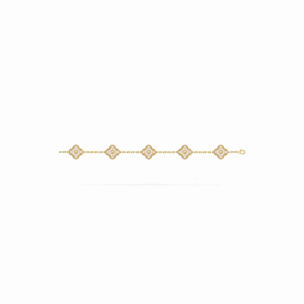 Vintage Alhambra Pavé Five Clover Bracelet