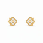 Vintage Alhambra Pavé Four-Leaf Earrings