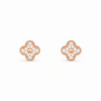 Vintage Alhambra Pavé Four-Leaf Earrings